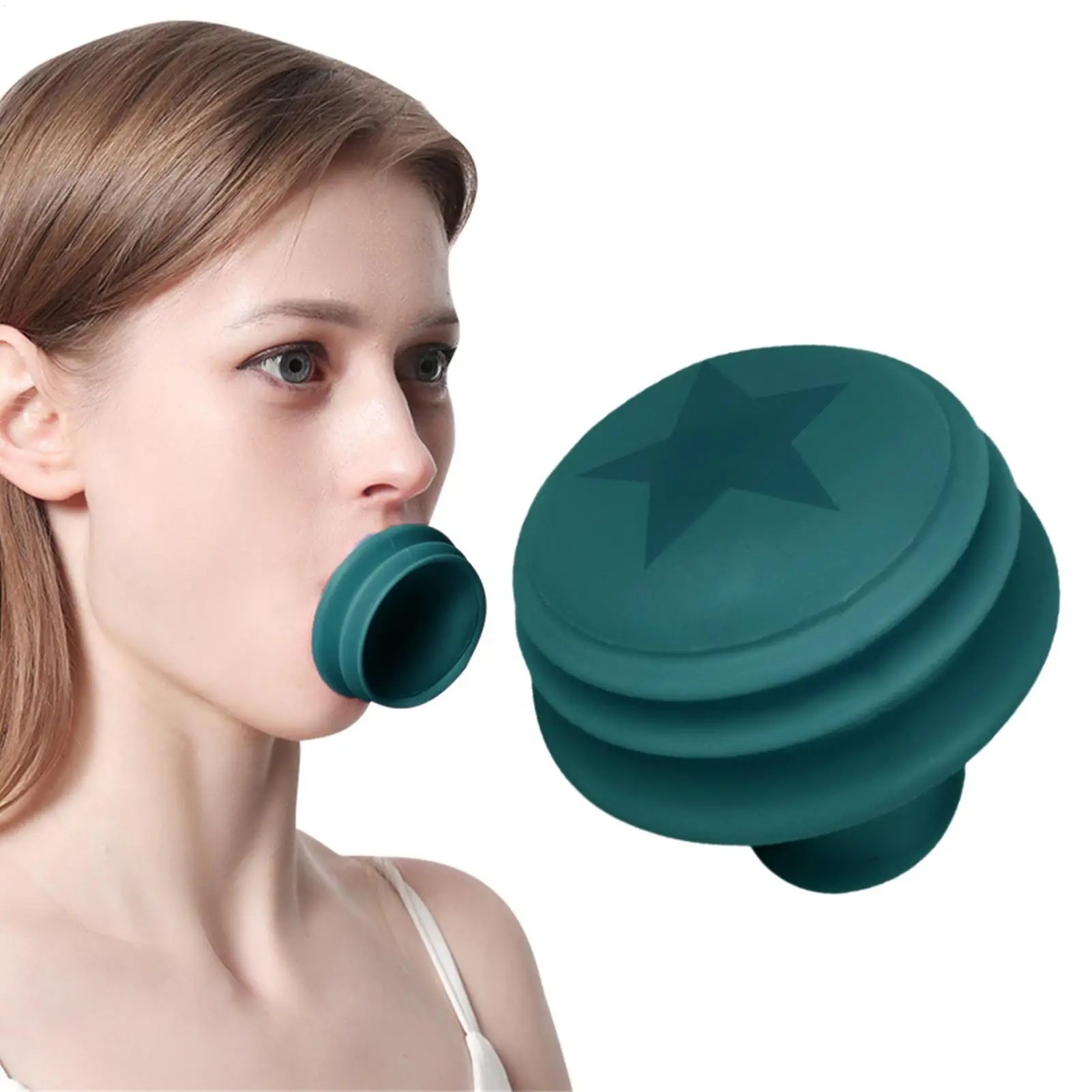 Face Exerciser Jaw Face Neck Toning Exerciser Facial Yoga For Skin Tighten Face Trainer Double Chin Breathing Exercise Tool