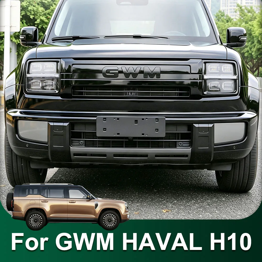 2 Pcs Fit For GWM H10 HAVAL H10 Front Bumper Protective Cover ABS Material Car Parts Special Front Bumper Protection Plate