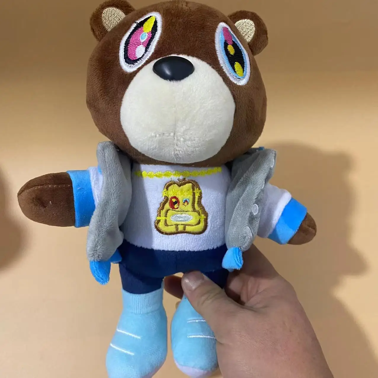 26CM Kawaii Kanye Dropout Bear Teddy Bear Plush Toys Doll Kanye West Graduation Soft Stuffed Home Room Decor Birthday Gift