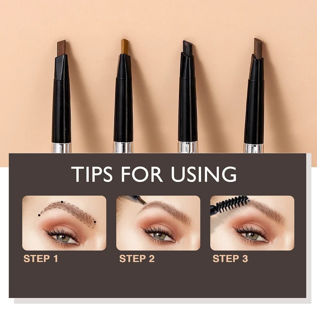 Eyebrow Pen Double Head Waterproof Long Lasting Eye Brow Pencil Makeup