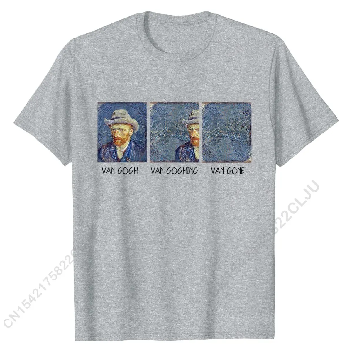 Van Gogh Van Goghing Van Gone Funny T-Shirt Design T Shirt Cotton Men\'s T Shirt Design Cheap