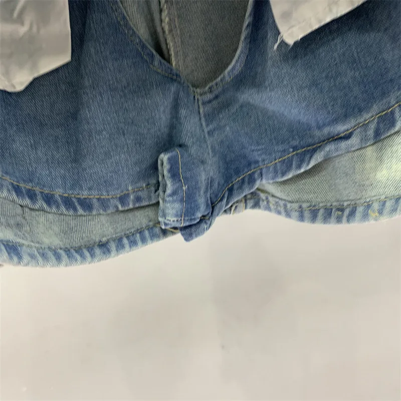 [ZOCI] Tie Dye abbigliamento da lavoro Denim gonna Midi donna estate grandi tasche per mostrare la sua lucentezza, ragazza