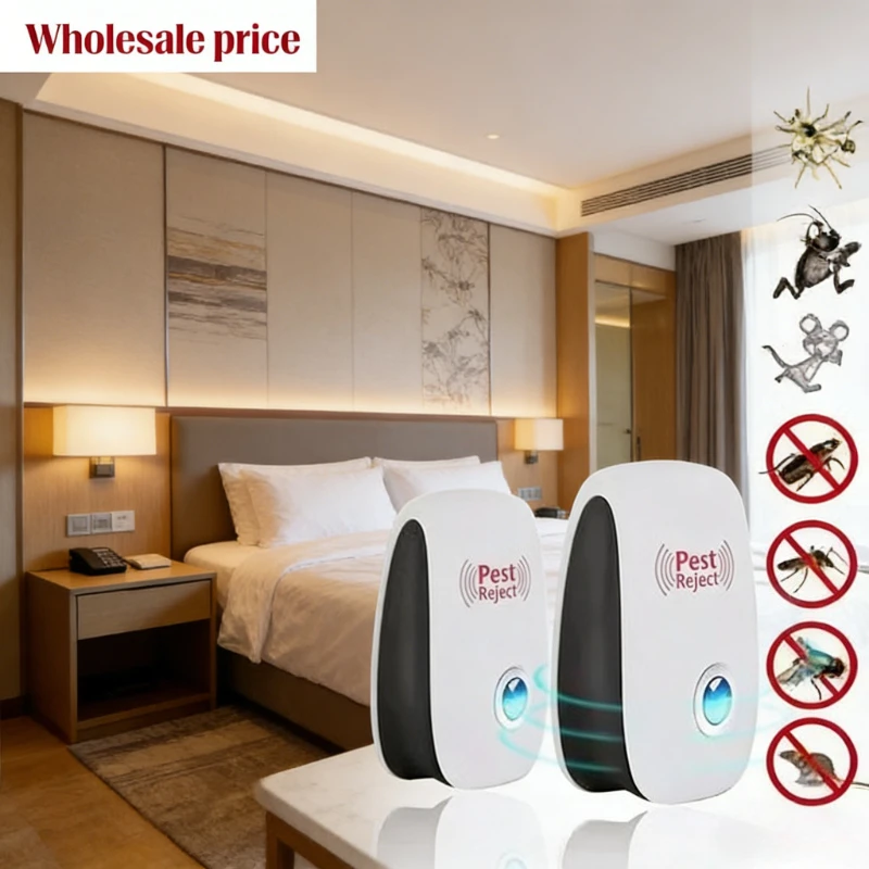 3PCS Powerful Ultrasonic Pest Repeller Safe Electronic Insect Control Effective Against Mosquitoes Rats Cockroaches Family Pests