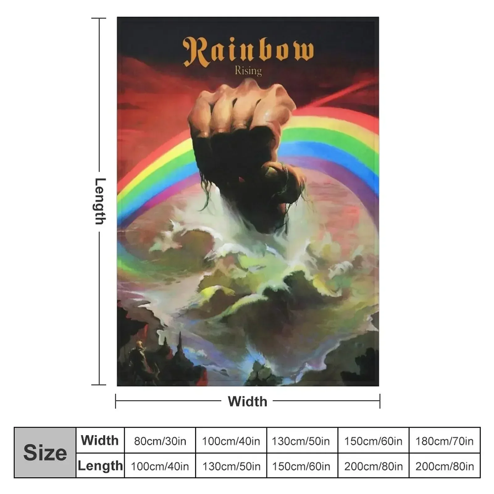 Rainbow Rising: Classic Perfection Throw Blanket Large valentine gift ideas heavy to sleep Picnic Blankets