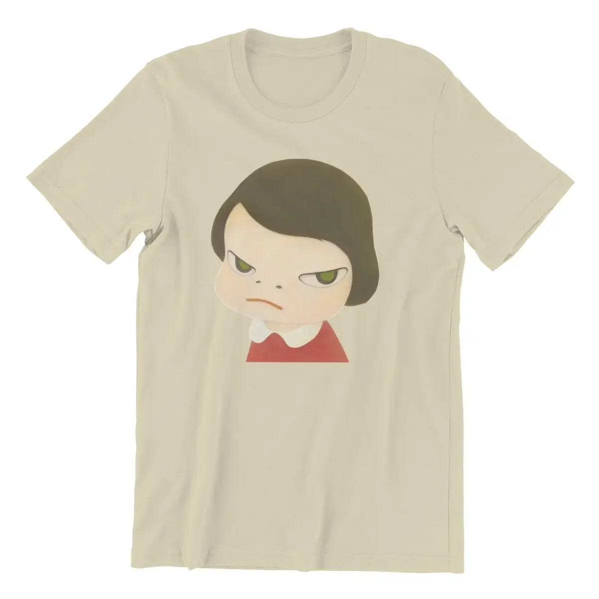 Men Yoshitomo Nara Girl Painting  T Shirt  100% Cotton Clothing Funny Short Sleeve Round Collar Tee Shirt Adult T-Shirt