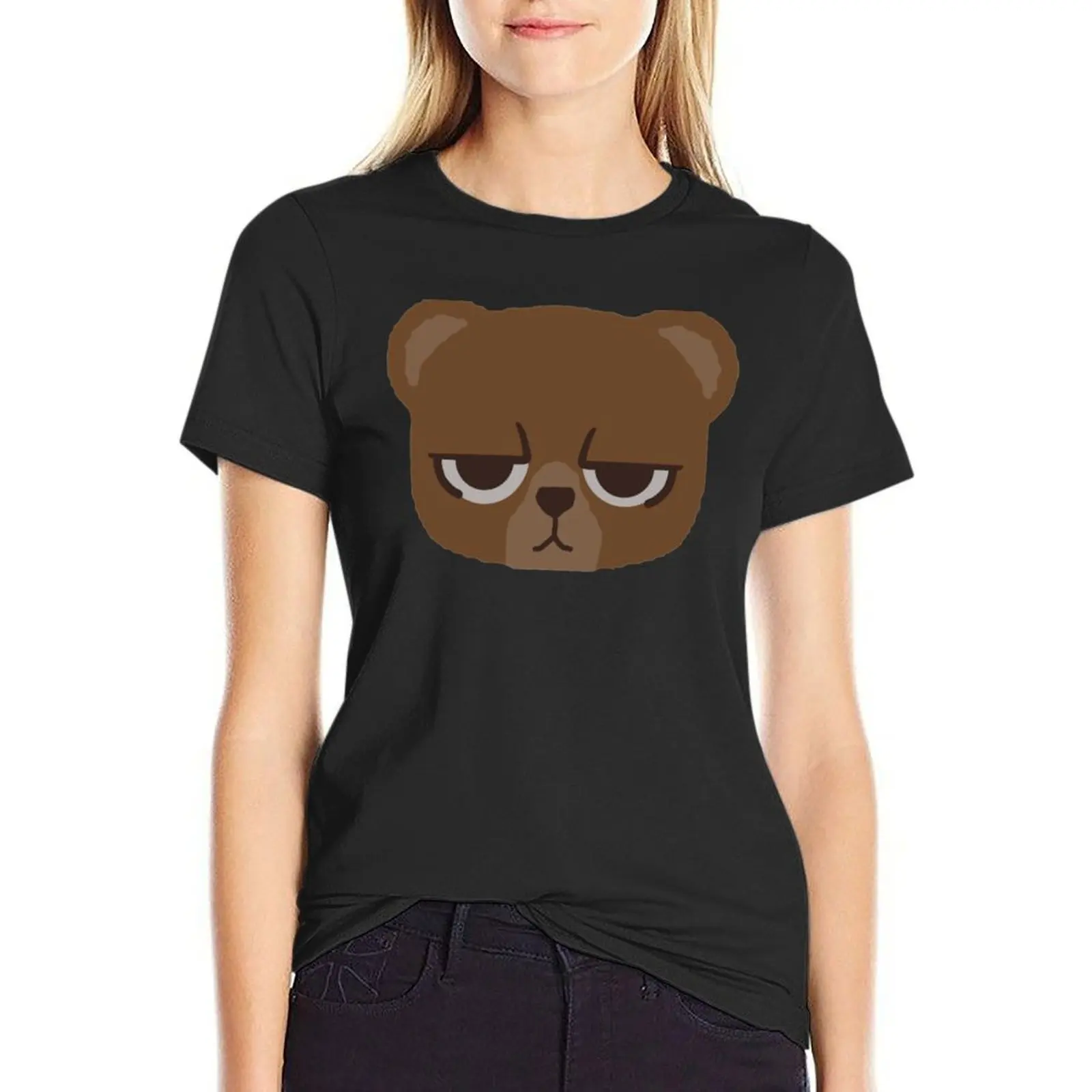 

Alex Chen Bear T-Shirt Aesthetic clothing summer tops oversized western t shirts for Women