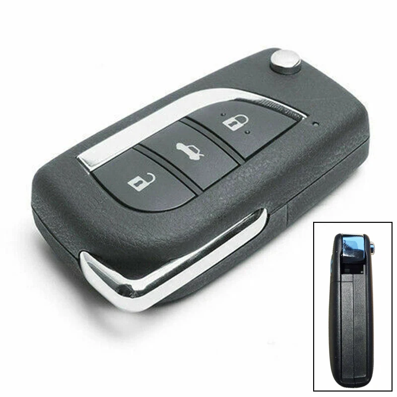 Muslimed Flip Remote Car Key 3 pulsanti 433MHz con Chip G / 4 d67 per Toyota Avensis Yaris 89071 0 f060 890710 f060