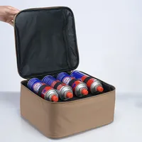 Outdoor Camping Picnic Cassette Stove Storage Bag Baking Tray Gas Tank Cookware Barbecue Storage Box Portable Camping Handbag