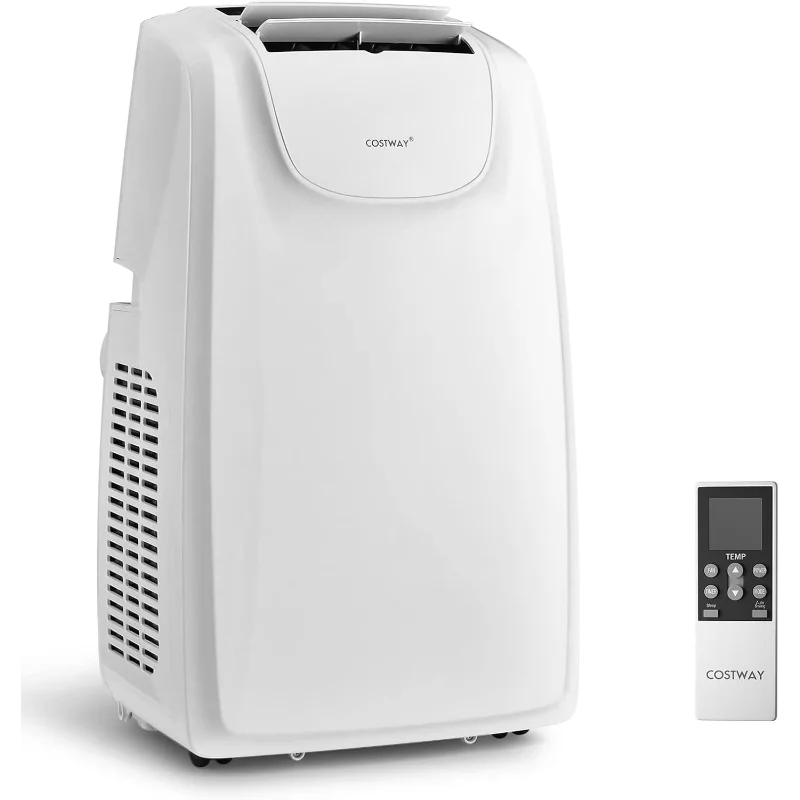 

Портативный кондиционер COSTWAY, 500 БТЕ, с двойным шлангом, пультом дистанционного управления, мощным блоком переменного тока, площадью до 400 кв. футов.