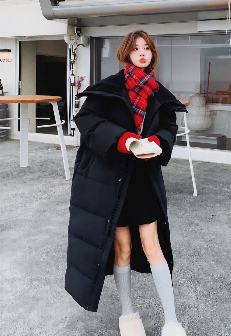 Parkas Womens Y2K Fall Woolen Single-Breasted Trimming Turndown Collar Pleated Maxi Layered Uniform Retro Timeless Graceful 2025