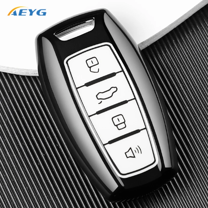 For Great Wall Haval Jolion H6 H7 H4 H9 F5 F7 F7X F7H H2S GMW Dargo TPU Car Key Cover Case Protection Shell Key Rope Accessories