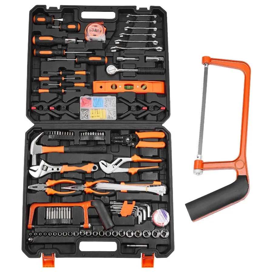 

Tool Kit 216 Piece General Household Hand Tool Set Home Repairing Tool Kit with Portable Tool Storage Case HighQuality Steel f