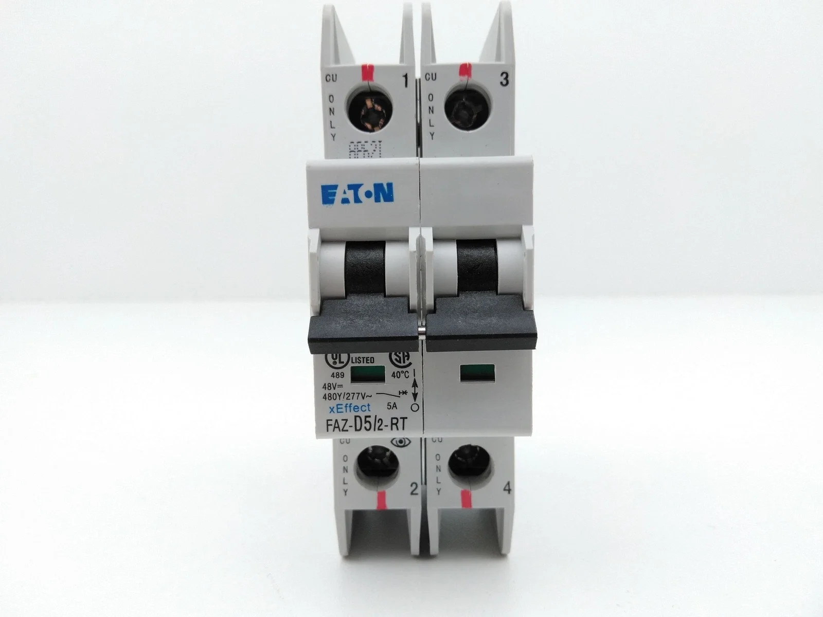 

FAZ-D5/2-RT - Miniature circuit breaker (MCB), 5 A, 2p, characteristic: D 102223