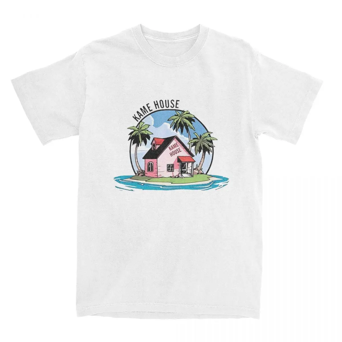 Turtle Island Kame House Anime Fans regalo camiseta Merch para hombres mujeres puro algodón ocio camisetas ropa de manga corta todas las estaciones
