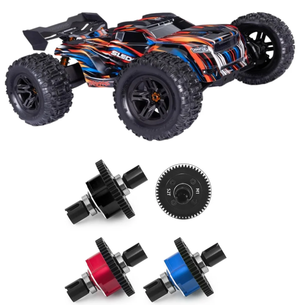 Корпус из алюминиевого сплава, шестерни из легированной стали 52T, комплект центрального дифференциала 9585 для TRAXXAS 1/8 SLEDGE 6S MONSTER TRUCK