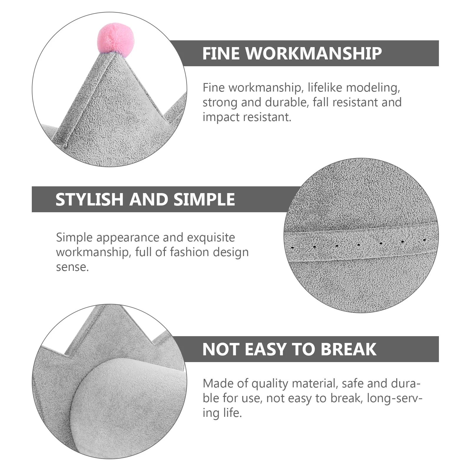 Chic Hair Hoops Stand Crown Design Headband Organizer Jewelry Storage Display Rack Practical Home Travel Vendor Use