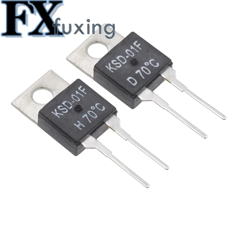 2PCS 40C 50 60 100C 80 45C NC Normally Closed NO Normally Open 1.5A Thermal Switch Temperature Sensor Thermostat KSD-01F JUC-31F