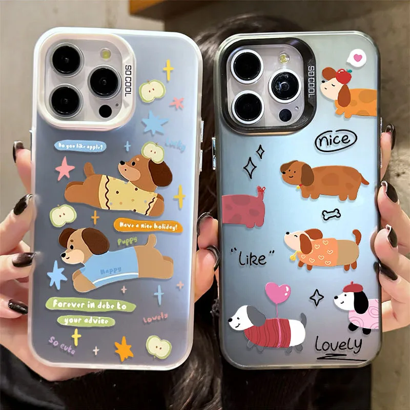 Case for Xiaomi POCO X6 X5 X3 NFC F3 F4 GT F5 F6 M6 Pro 4G M5S C65 Mi 13T 12T 14 13 12 11 Lite 5G NE Lovely Cartoon Dachshund image 4