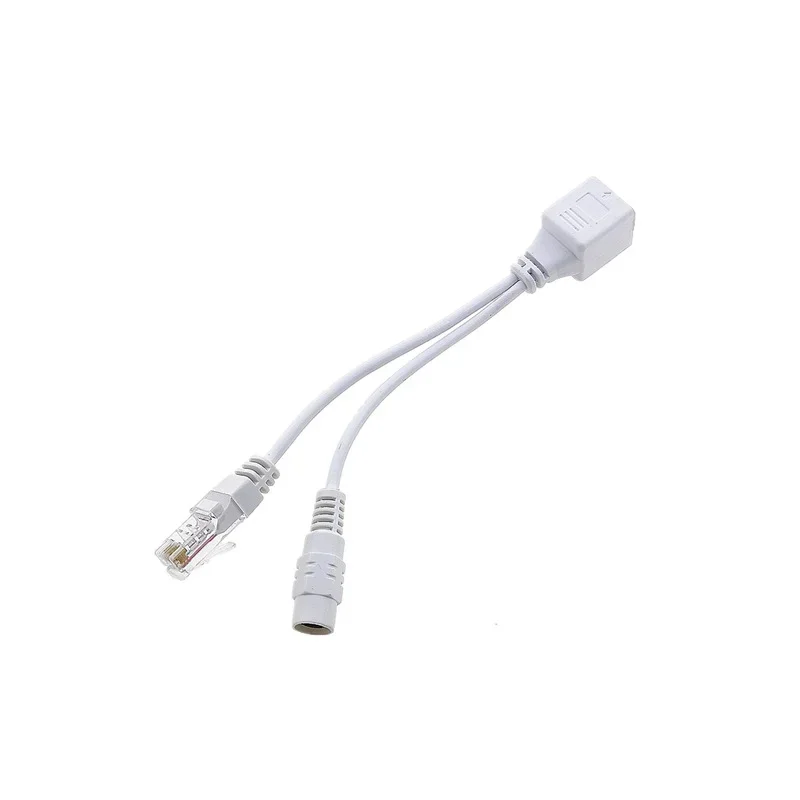 POE Cabo Poder Passivo Sobre Adaptador Ethernet Cabo POE Splitter RJ45 Injector Módulo de Alimentação 12-48v Para IP Camea