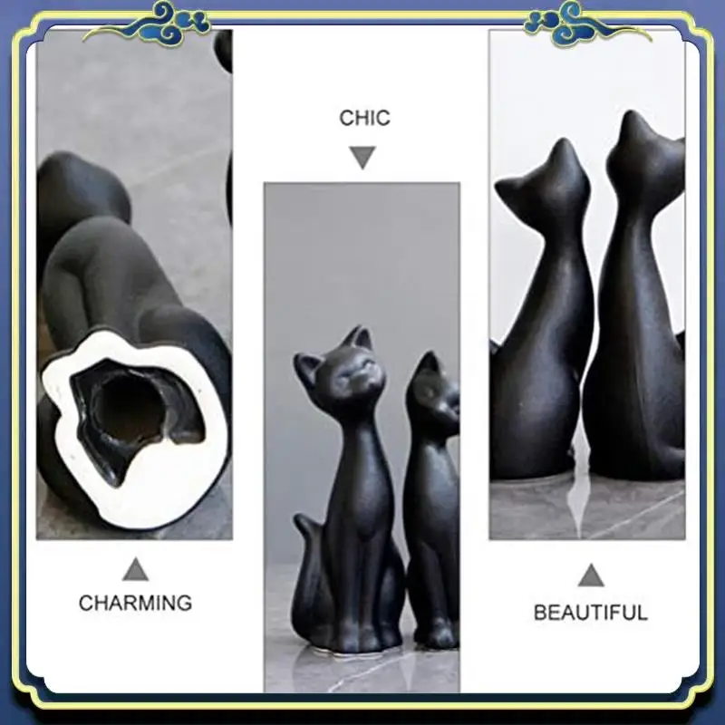 

Latest Animal Abstract Sculpture Couple Ornament Living Room Decorations Crafts 2Pcs