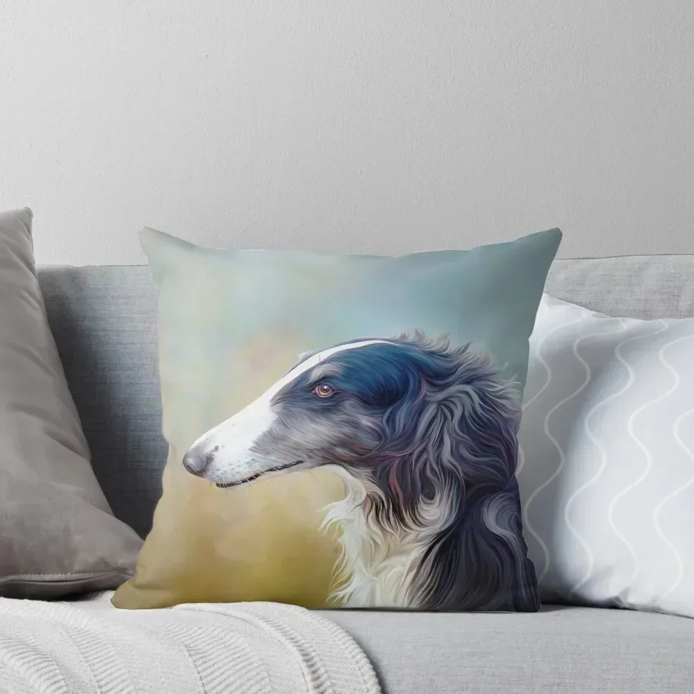 

Borzoi Beauty Throw Pillow Luxury Pillow Cover Christmas Cushion For Home Covers For Sofas ornamental pillows pillow