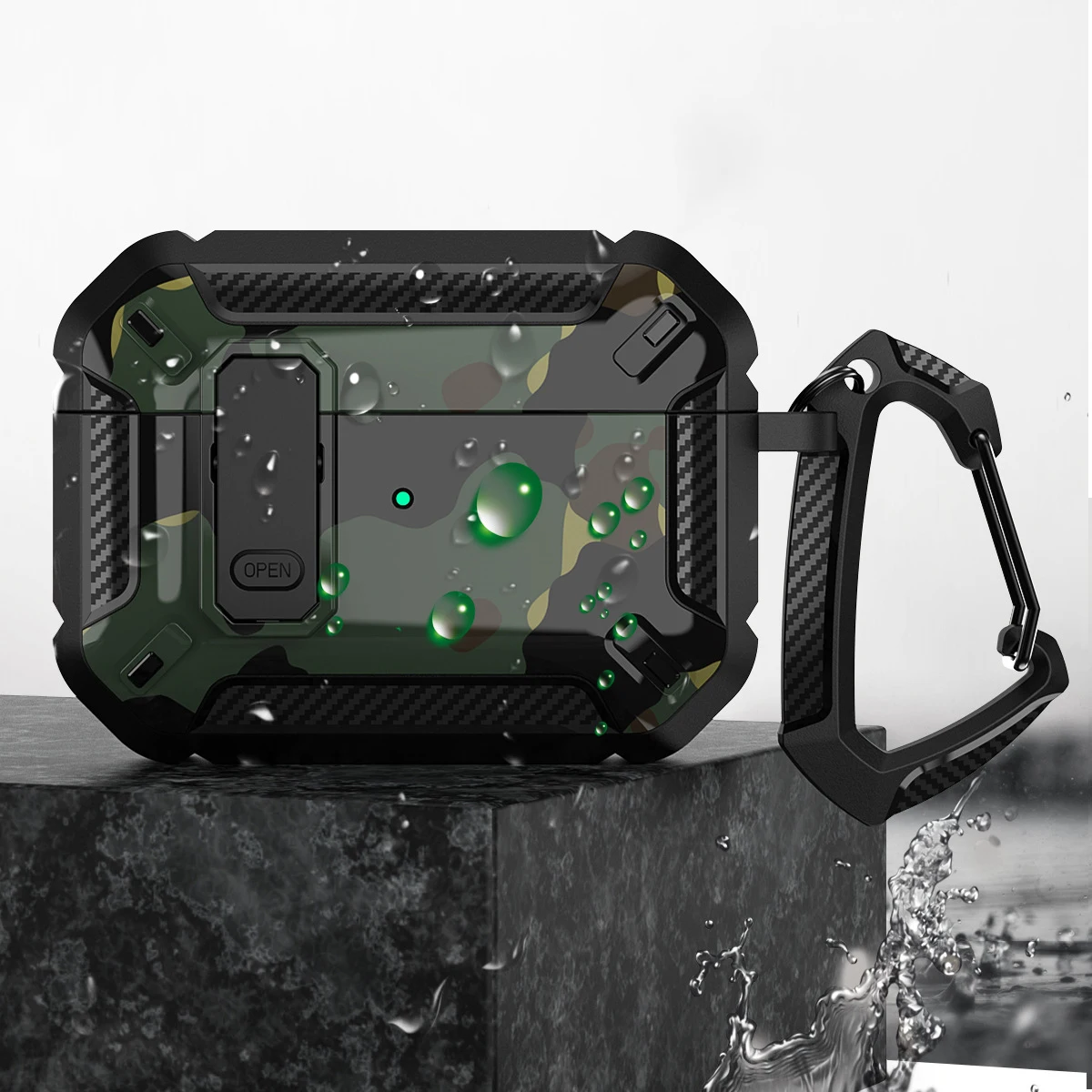 Protective Sleeve Case for Apple AirPods Pro 2 1 AirPods 3 2 1 Shockproof Carbon Fiber Soft Silicone Bluetooth Earphone Cover
