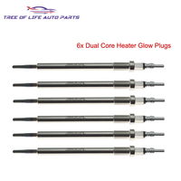 1/2/4/6x Glow Plug 7V For Mercedes-Benz A B C E S-Klasse GLS GLE GLA CLA Vito CDI 2006+ Dual Core A0011598001 A0011597301