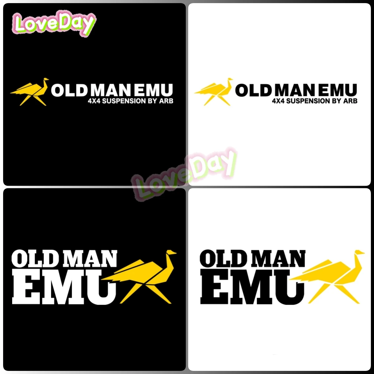 OME 4x4 Suspension Damping Sticker Hardline Off-road Retrofitting Accessories OLDMAN EMU Vinyl Waterproof Decorative Car Sticker