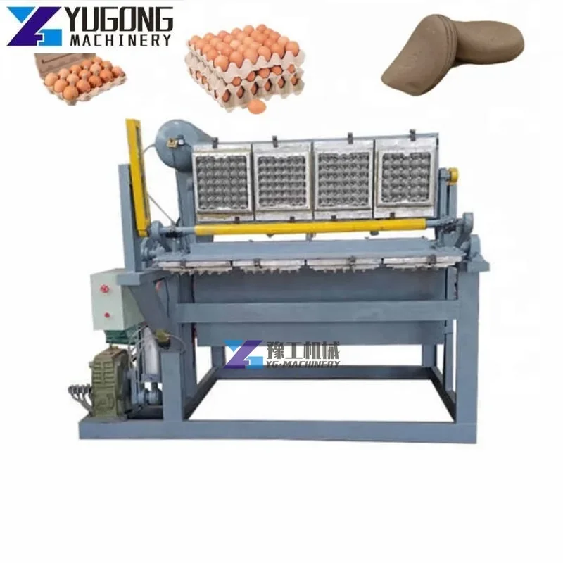 High Quality Automatic 1000 Pcs/h Small Paper Pulp Molding Egg Carton Egg Tray Making Machine Production Line