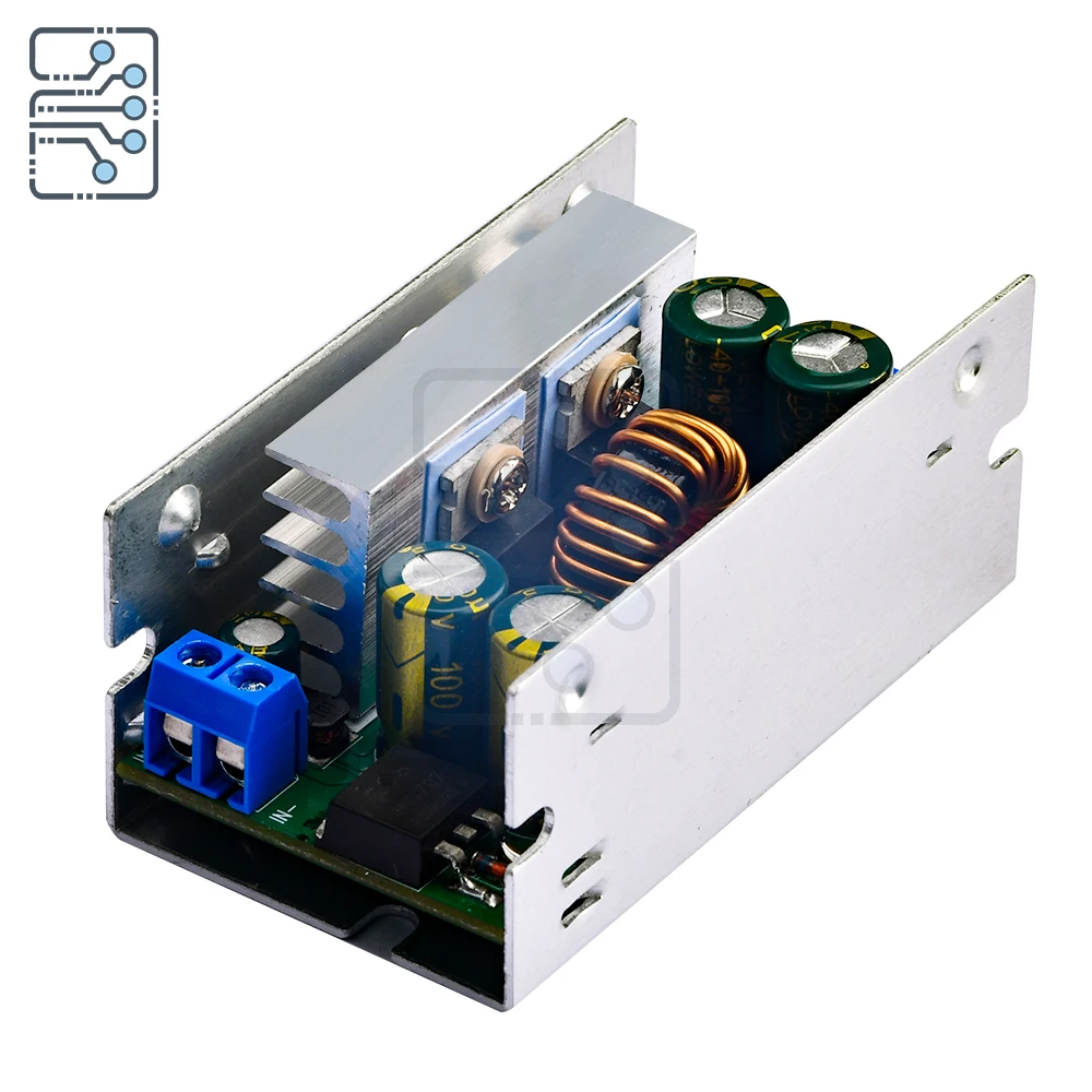 DC-DC 200W 15A step-down converter module Aluminum housing Chip model LT3800 Dc Voltage Regulator