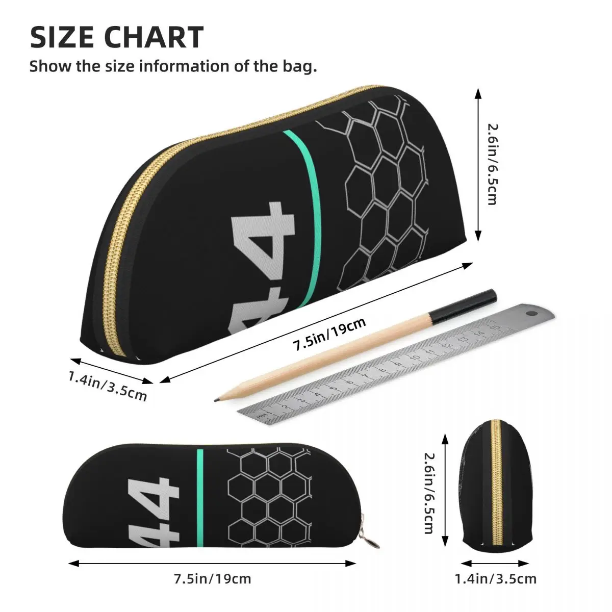 لويس هاميلتون F1 2020 مقلمة قلم رصاص الحقيبة تخزين لوازم مكتبية سعة كبيرة صندوق القلم حقيبة أقلام رصاص لهدايا الطلاب