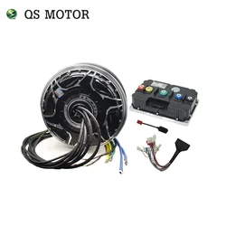 QS MOTOR 12*3.5inch QS268 80H 20kW V5 72V Powerful Racing Hub Motor with ND722600/ND842600/ND962600 Controller