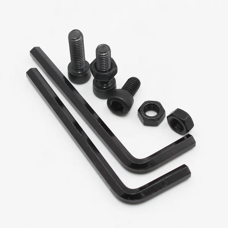 Sechskant-Innensechskantschraube und Mutter M2 M3 M4 M5 M6 Schwarz 12,9 Kohlenstoffstahl Inbus-Maschinenschrauben Bolzenmutter-Sortiment – Detail 7