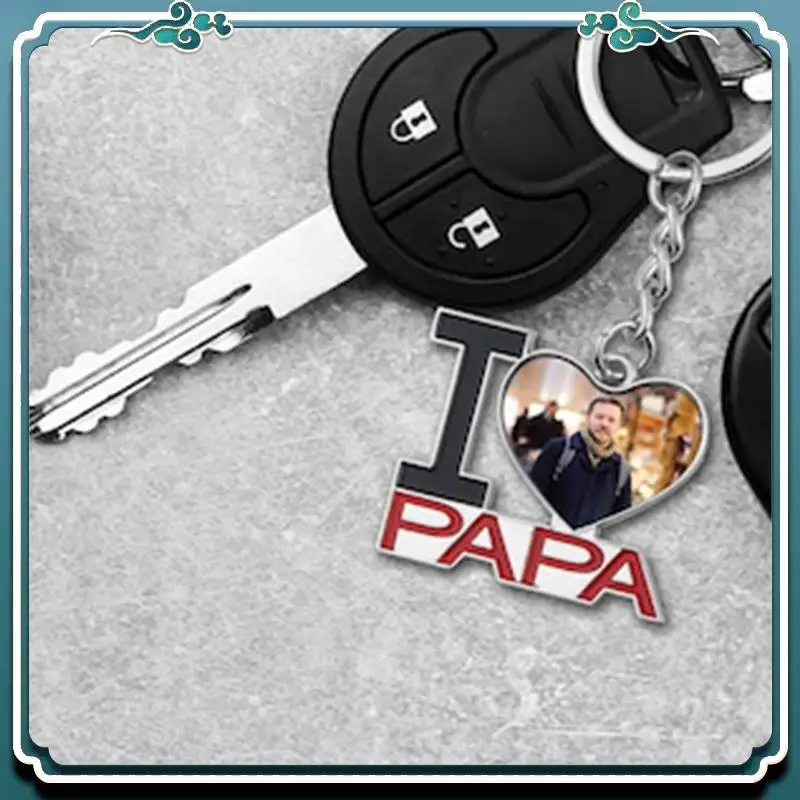 

ABSK-8PCS Sublimation Blank Keychain Metal Heat Transfer Keychain Blank Board For DIY Sublimation, For MAMA