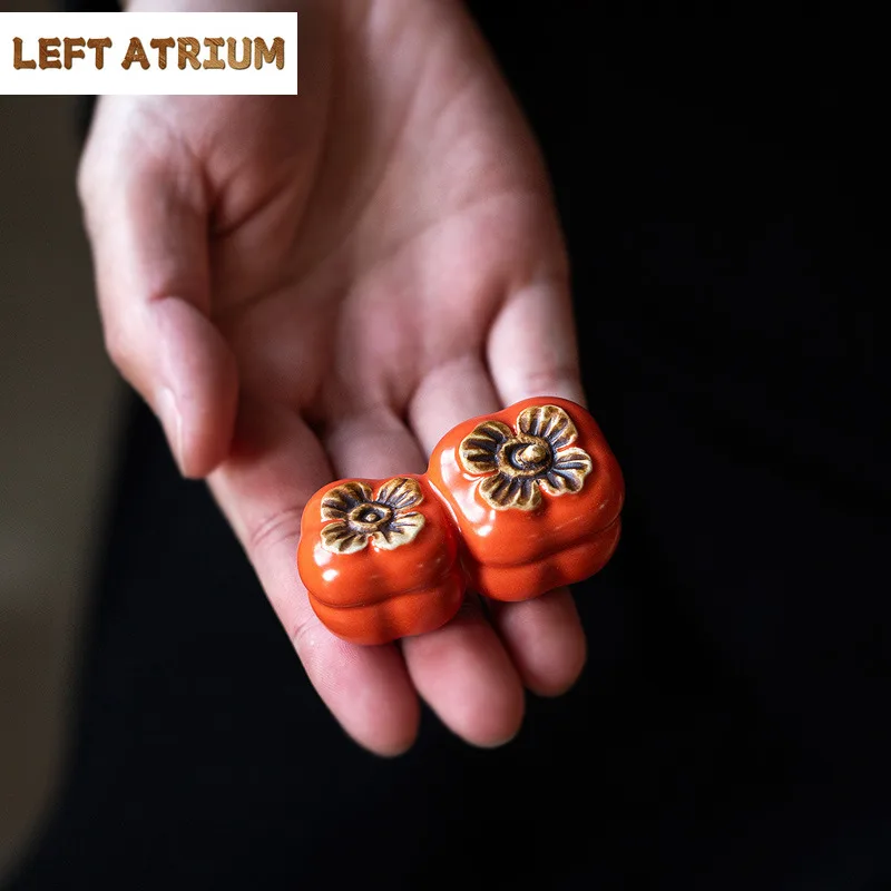 

Хорошая хурма, двойной орнамент, чайный питомец, дзен, счастливая модель, чайная фигурка, игровые игрушки, чайная статуя, украшения, можно поднять, посуда, подарок
