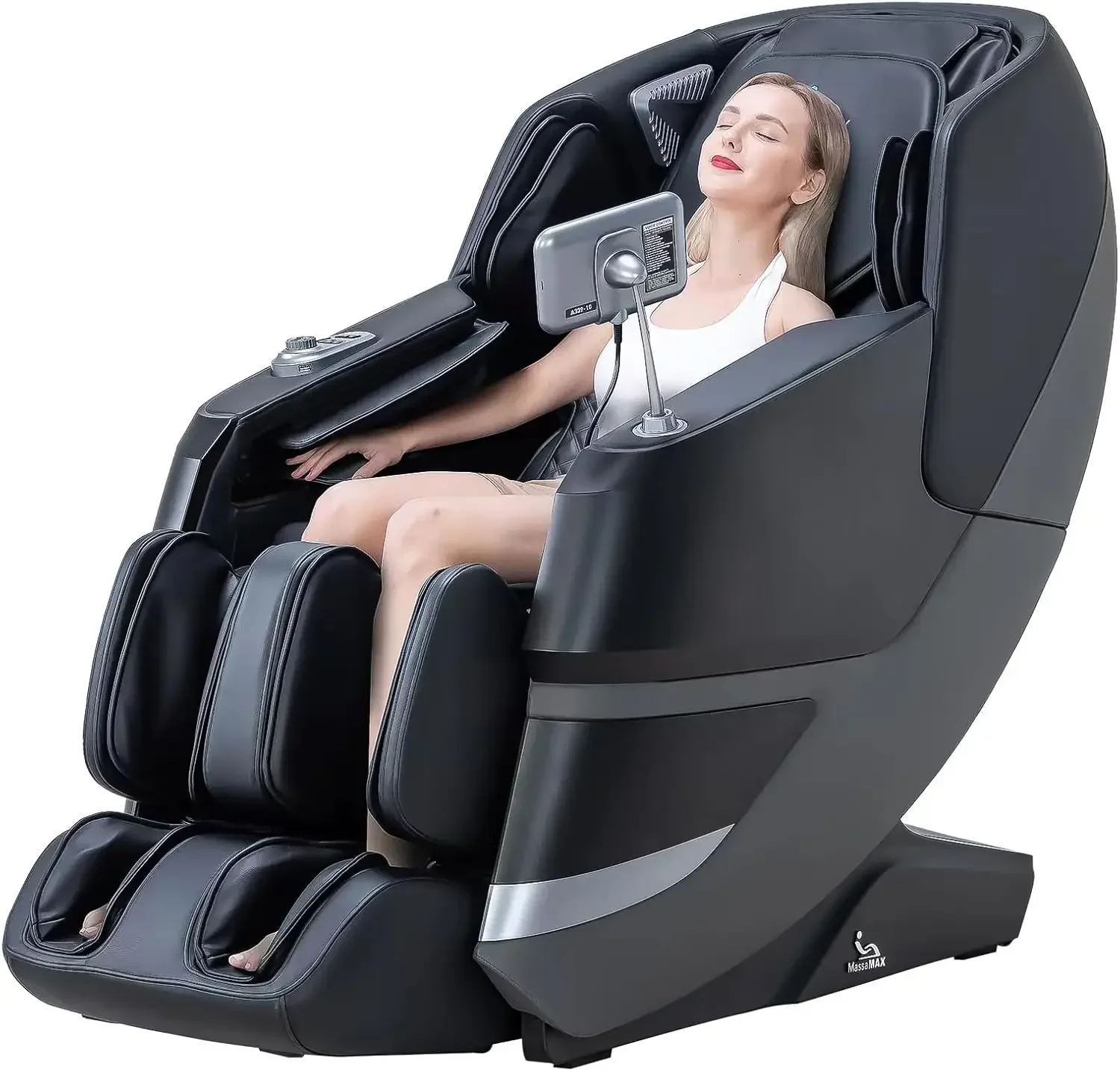 4D Massage Chair, Full Body Recliner with Zero Gravity, Electric Extendable Footrest, AI Voice Control, Automatic Body Scan