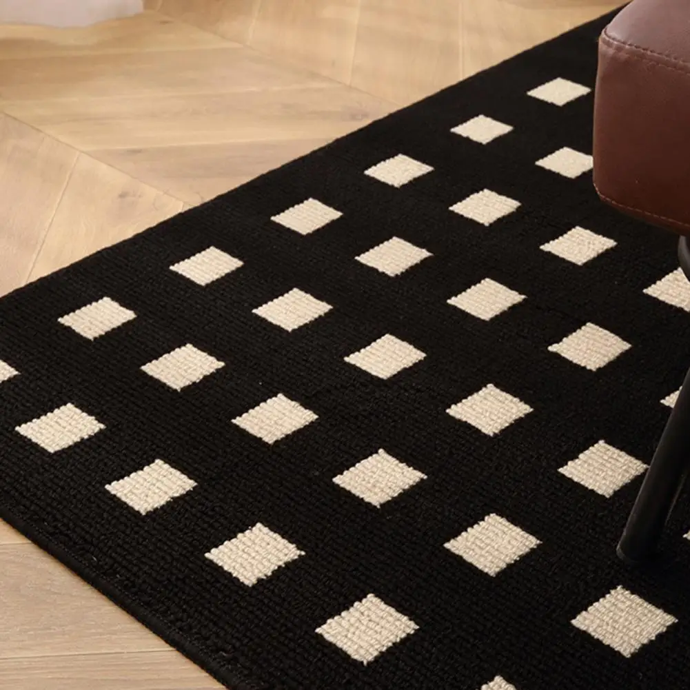 Pvc Rug Non-slip Pvc Kitchen Woven Mats for Floor Washable Runner Rugs with Tpr Backing Stain Resistant Standing Mat for Floor