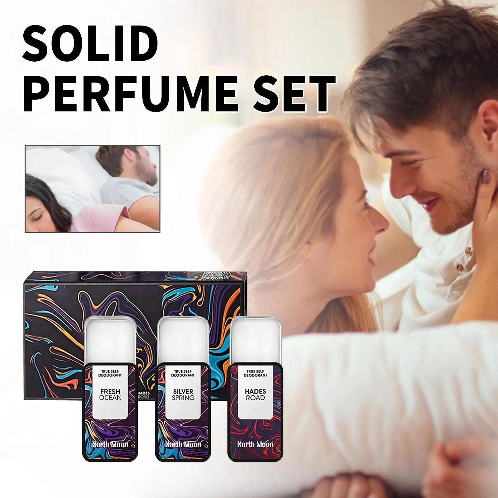 

3pcs Solid Balm Perfume Men Women Persistent Light Fragrance Portable Solid Balm Fragrance Perfume Deodorant Antiperspirants