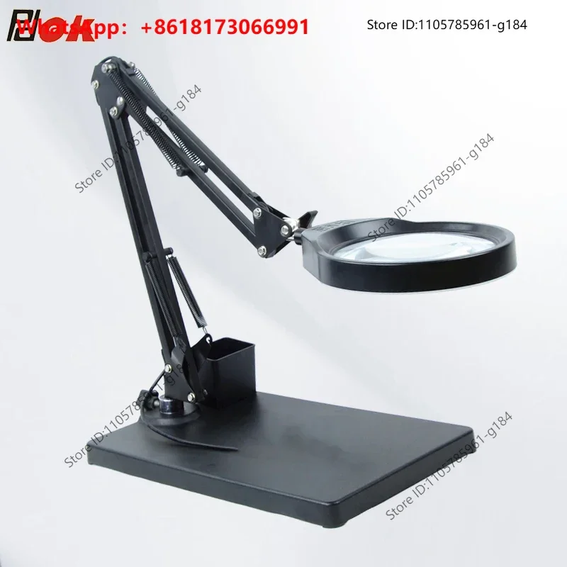 PDOK desktop magnifying glass with LED light and three color adjustable maintenance PD127T jewelry diamond work lighting table