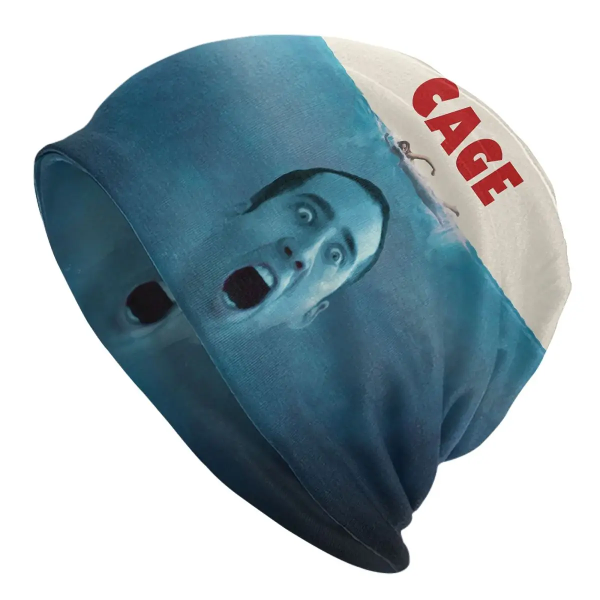 Custom Funny Nicolas Cage Meme Beanie Cap Unisex Winter Warm Bonnet Femme Knitted Hats Street Outdoor Ski Skullies Beanies Hats