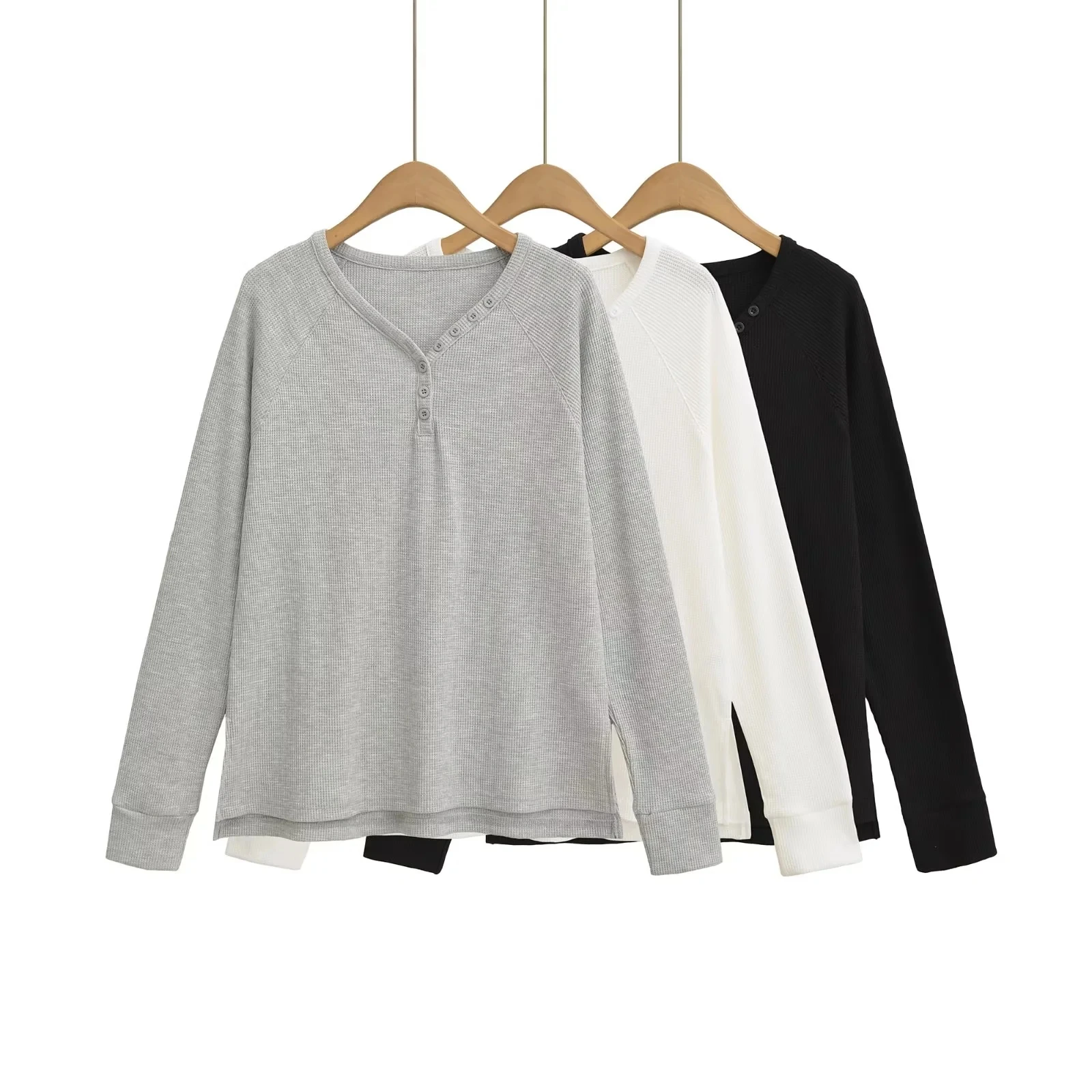 

Ladies Long Sve round Ne Oversized T-irt Korean Sle Casual Wear for Commuting Autumn New Faion Comfortable Top