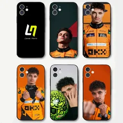 F1 Formula 1 L-Lando Norris Phone Case Silicone Soft For IPhone 16 15 14 13 12 11 Plus Pro Max Plus