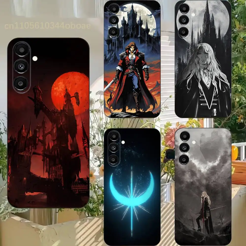 C- Castlevania series Phone Case For Samsung S25,24,21,22,23,20,S30,Ultra,Plus,Fe,Lite,Note,5G Black Soft