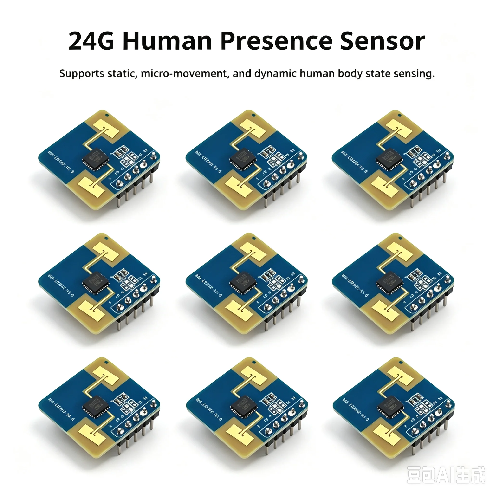 1/2Pcs GPIO And UART Interfaces 24G HLK-LD2402 Static Human Body Presence Detection AIoT Millimeter Wave Sensor Radar Module