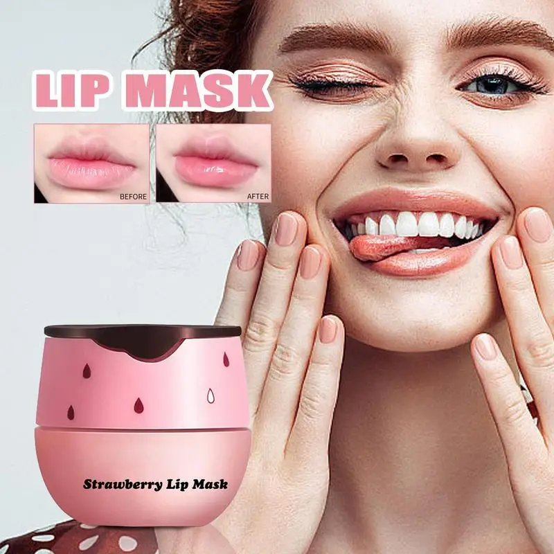 

Lip Plumper Masque Honey Pot Design Skincare Lip Oils Moisturizing Lip Masque Lip Balm Sleeping Masque With Lip Brush 5.5g