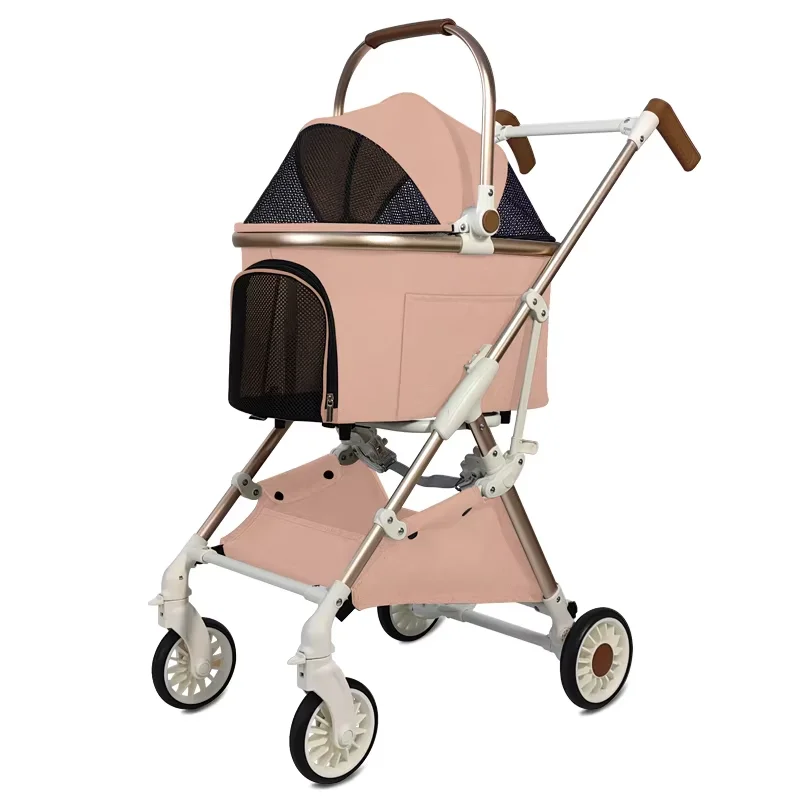 

Lightweight and Foldable Separable Pet Strollers Strollers Cat and Dog Travel Strollers Car Carrying Basket