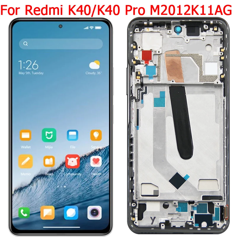 For Xiaomi Redmi K40 Pro Display LCD Screen With Frame 6.67\