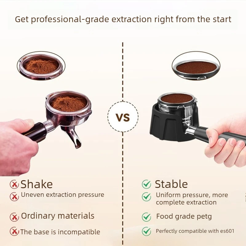 Coffee Tamper Base for Ninja Luxe Cafe Machine ES601 Anti-Slip Portafilter Support Stand Compatible with ES601