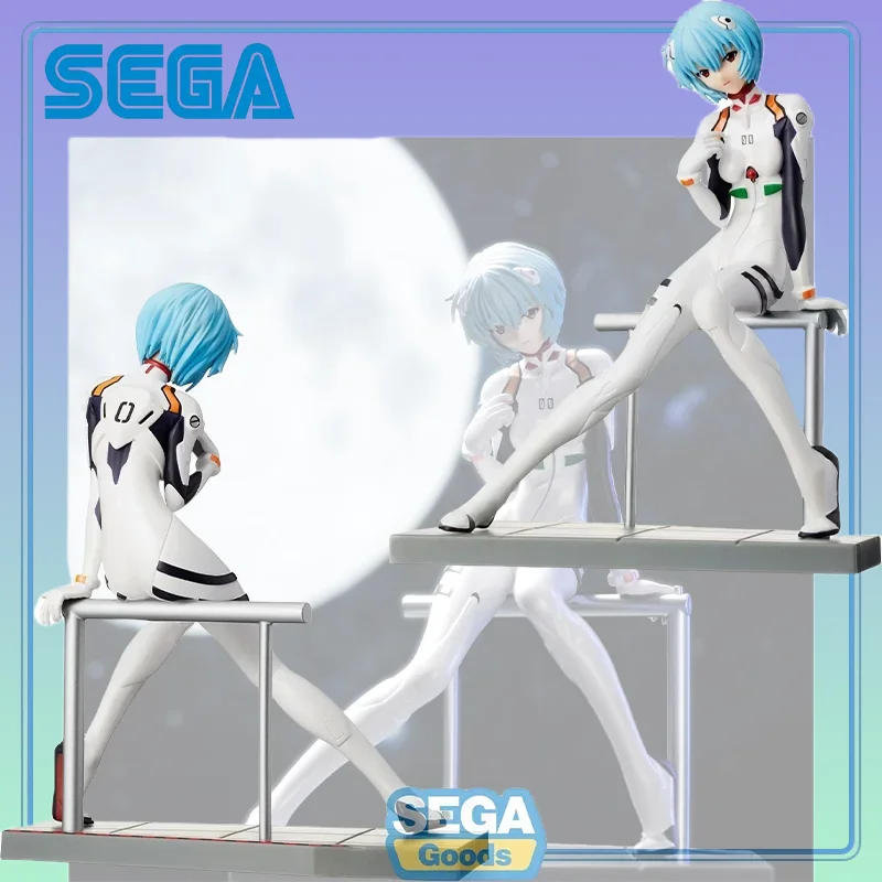 【أصلي 100%】SEGA Original Evangelion: إصدار مسرحي جديد محدود من الشكل المميز Ayanami Rei Anime Cartoon Garage Kit