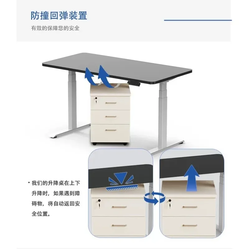 Dual Motor Electric Adjustable Desk Legs Stable Standing Desk Frame Office Height Lift Table Support